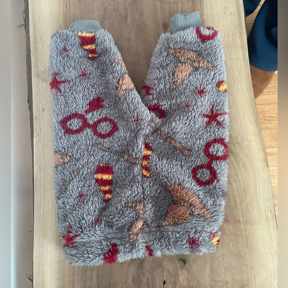 Harry Potter pants baby  fleece grey gryffindor 0-3 month sleep pants